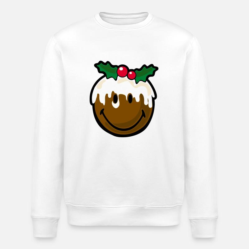 Smiley Christmas Cookie - Sweat bio ROLLER Stanley/Stella Unisexe - blanc
