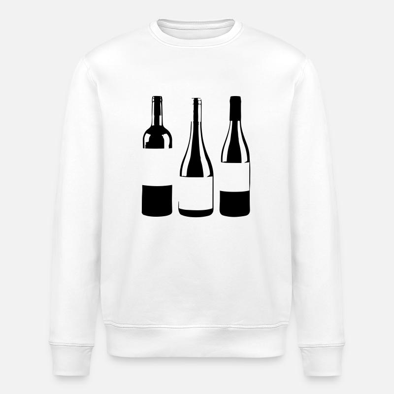 Weinflaschen - Stanley/Stella Unisex Bio-Sweatshirt ROLLER - Weiß