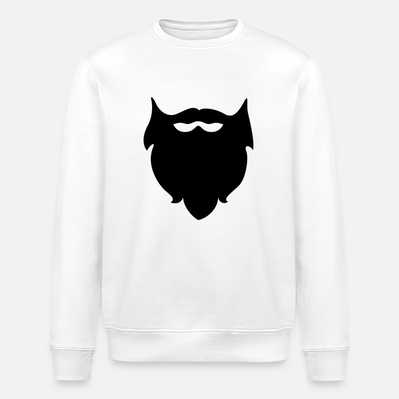 Beard - Beards - Stanley/Stella ROLLER Unisex Organic Sweatshirt - white