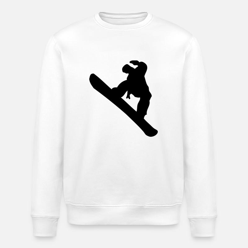 Snowboarding - Stanley/Stella Unisex Bio-Sweatshirt ROLLER - Weiß