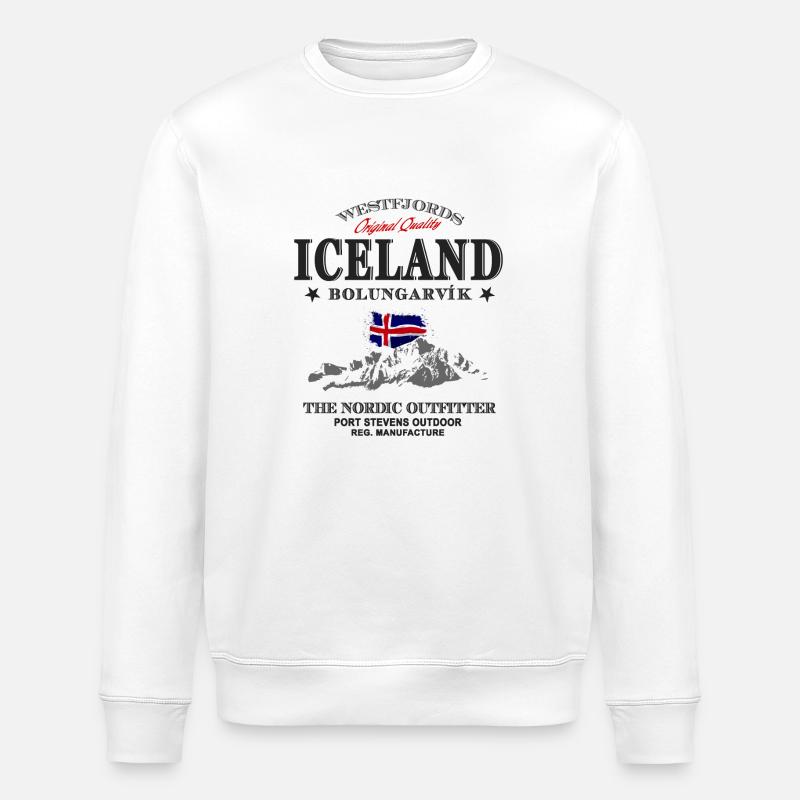 Iceland - Stanley/Stella Unisex Bio-Sweatshirt ROLLER - Weiß