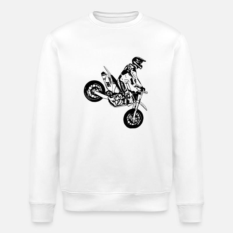 Supermoto - Stanley/Stella Unisex Bio-Sweatshirt ROLLER - Weiß