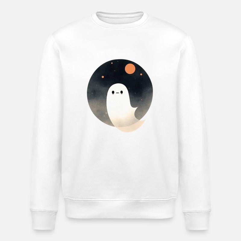 Süßer kleiner Geist - Stanley/Stella Unisex Bio-Sweatshirt ROLLER - Weiß