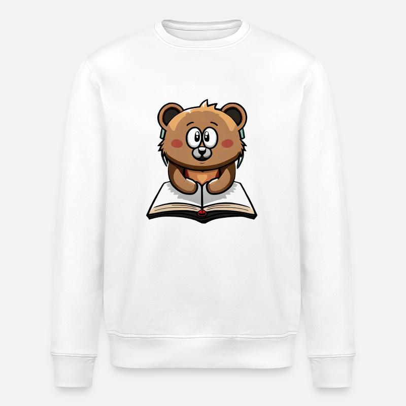 Alex the Bear - Stanley/Stella Unisex Bio-Sweatshirt ROLLER - Weiß