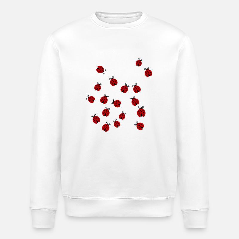 Marienkäfer in der Gruppe - Stanley/Stella Unisex Bio-Sweatshirt ROLLER - Weiß