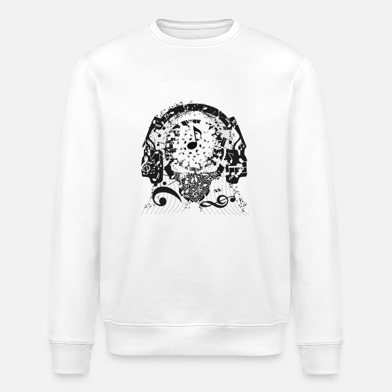 Notenschädel - Stanley/Stella Unisex Bio-Sweatshirt ROLLER - Weiß