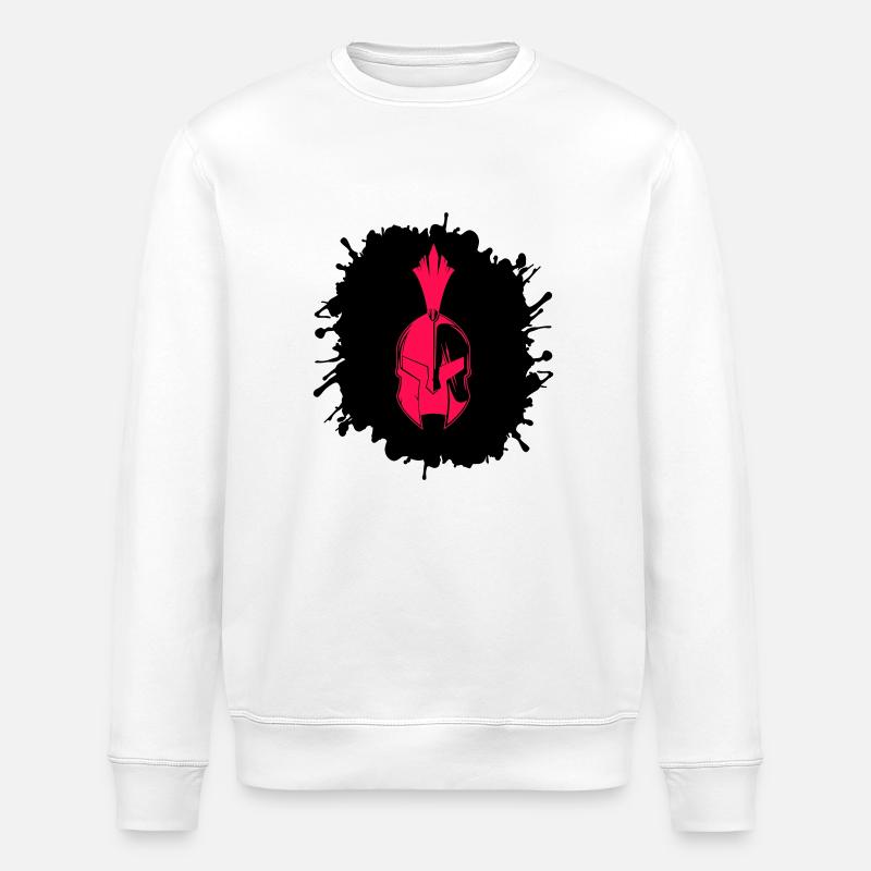 splatter sparta - Stanley/Stella Unisex Bio-Sweatshirt ROLLER - Weiß