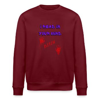 , I read your mind - Stanley/Stella ROLLER Unisex Organic Sweatshirt - white - Front - Nik (191cm)