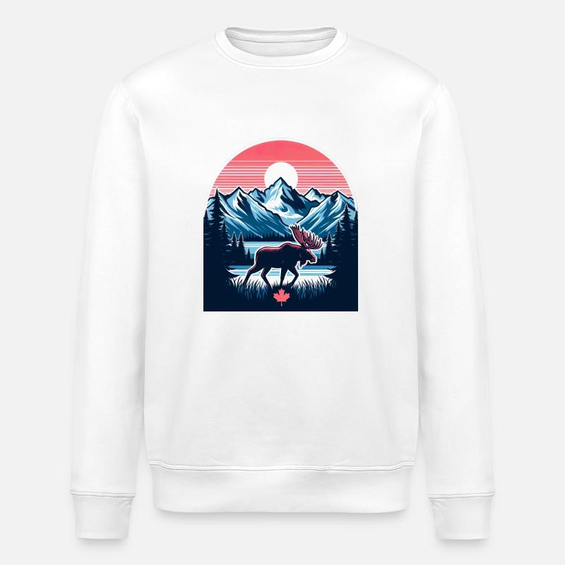 Kanada 23 - Stanley/Stella Unisex Bio-Sweatshirt ROLLER - Weiß