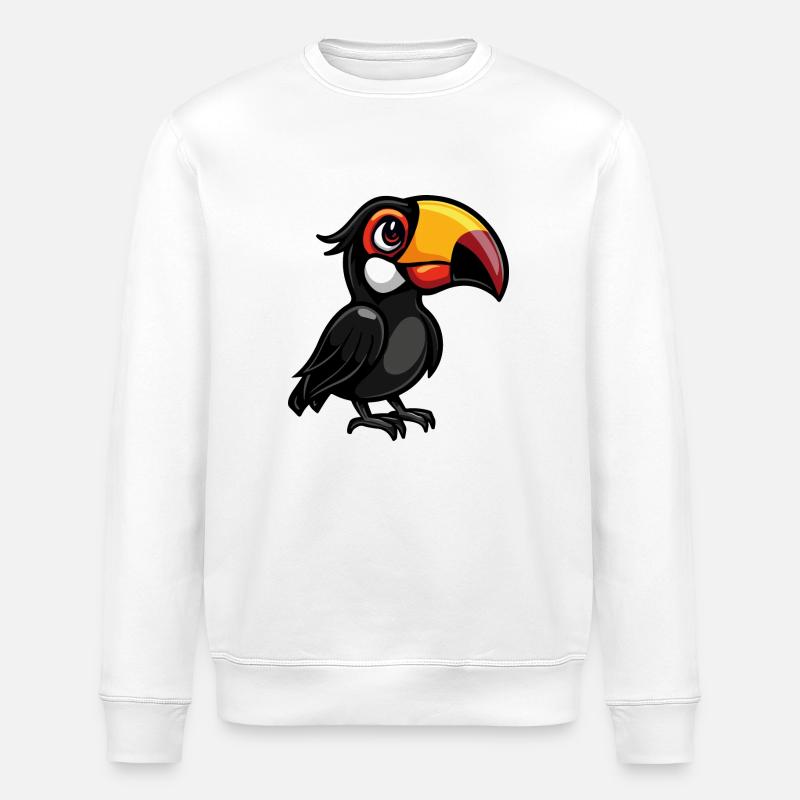 Bande dessinée Toucan Bird - Sweat bio ROLLER Stanley/Stella Unisexe - blanc