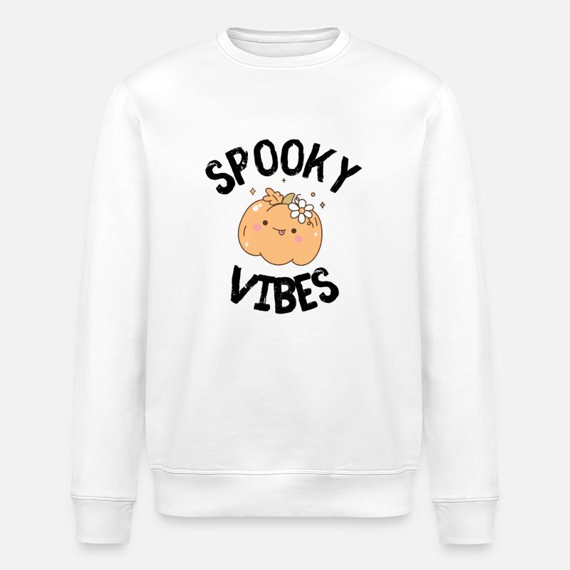Halloween Spooky - Stanley/Stella Unisex Bio-Sweatshirt ROLLER - Weiß