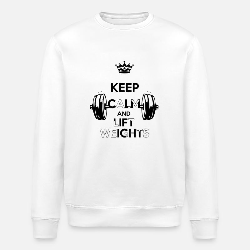 Keep Calm - Stanley/Stella ROLLER Unisex Organic Sweatshirt - white