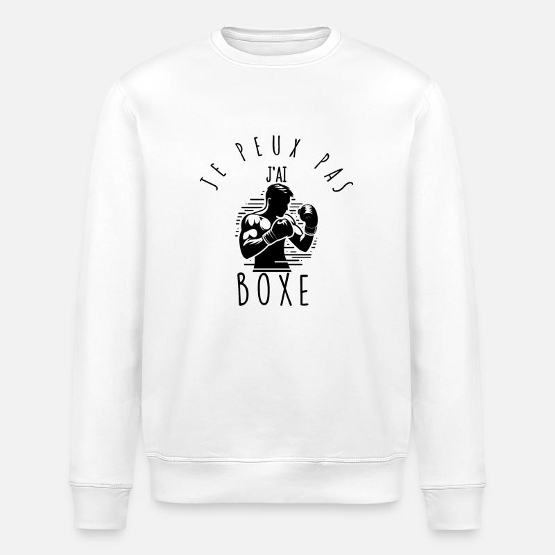 I can't, I boxed. - Stanley/Stella ROLLER Unisex Organic Sweatshirt - white