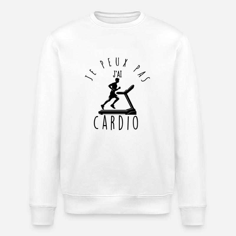 Je peux pas, j'ai cardio. - Sweat bio ROLLER Stanley/Stella Unisexe - blanc