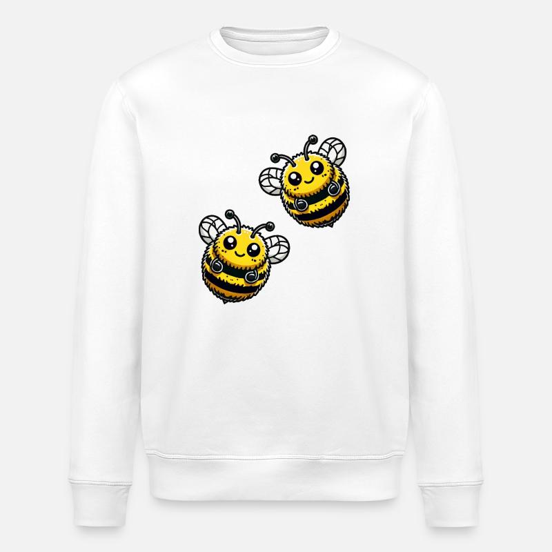 Bumblebee Bee 2 - Stanley/Stella ROLLER Unisex Organic Sweatshirt - white