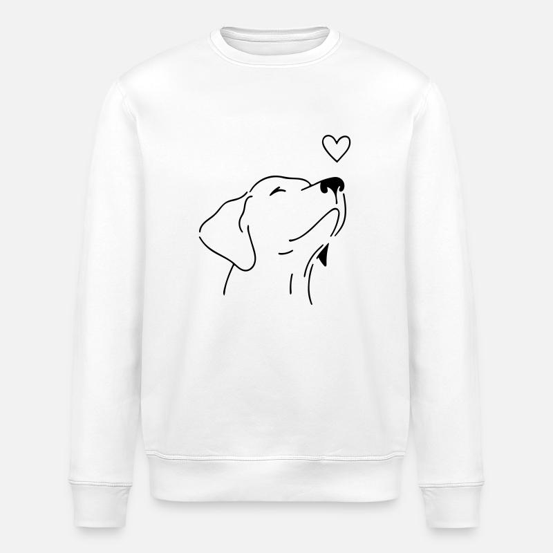Hund - Stanley/Stella Unisex Bio-Sweatshirt ROLLER - Weiß