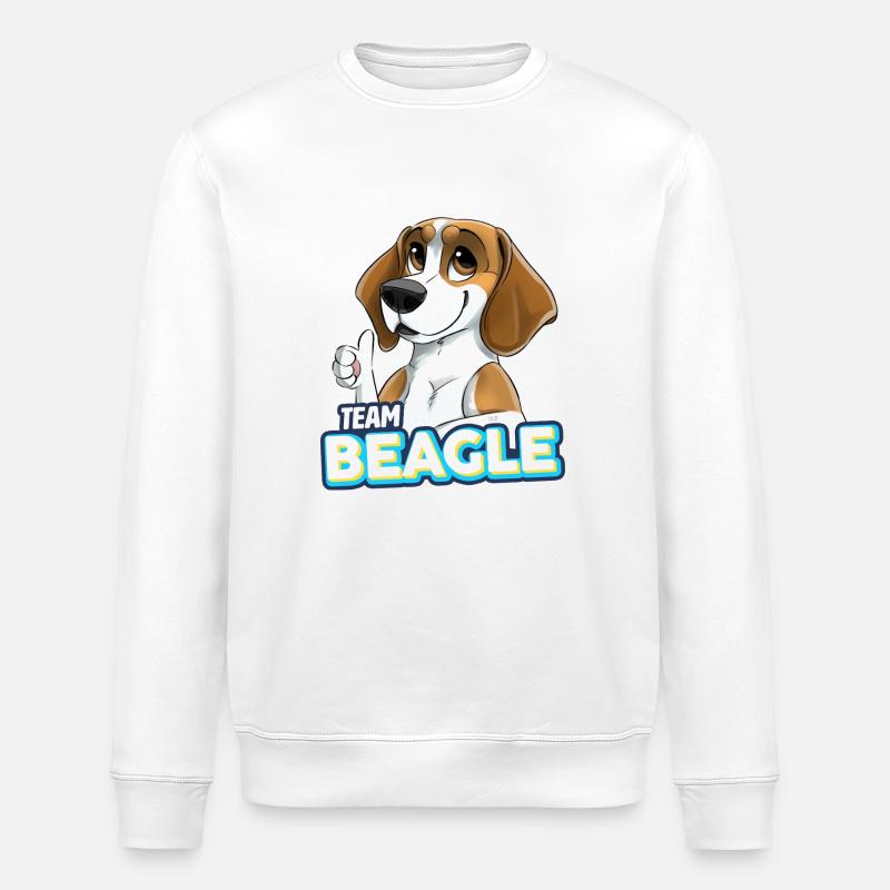TEAM Beagle - Lemon - Sweat bio ROLLER Stanley/Stella Unisexe - blanc