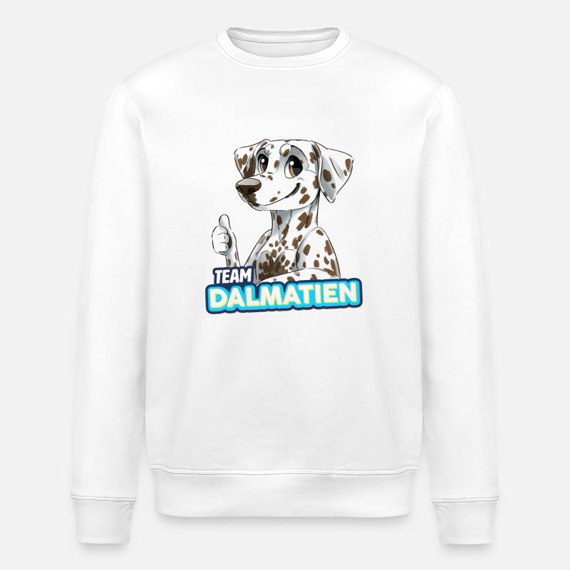TEAM Dalmatien - marron - Sweat bio ROLLER Stanley/Stella Unisexe - blanc