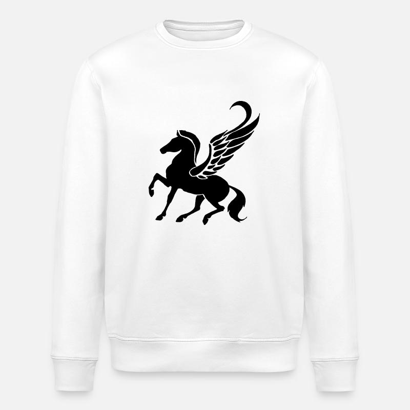 Pegasus - Stanley/Stella ROLLER Unisex Organic Sweatshirt - white