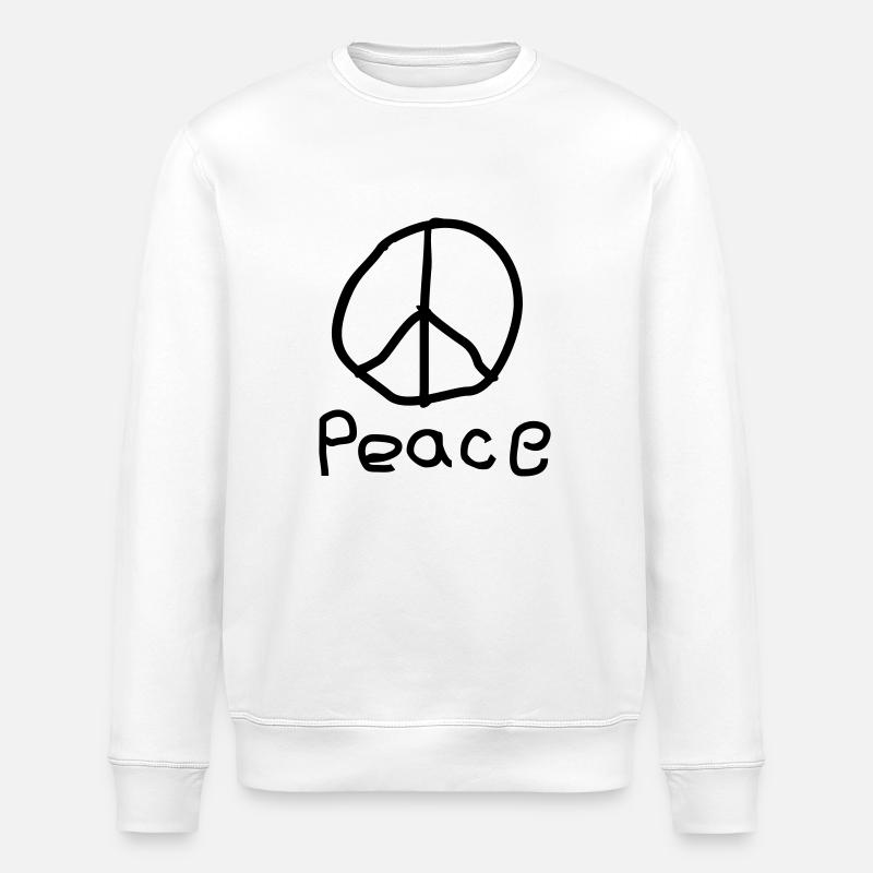 Peace - Stanley/Stella Unisex Bio-Sweatshirt ROLLER - Weiß