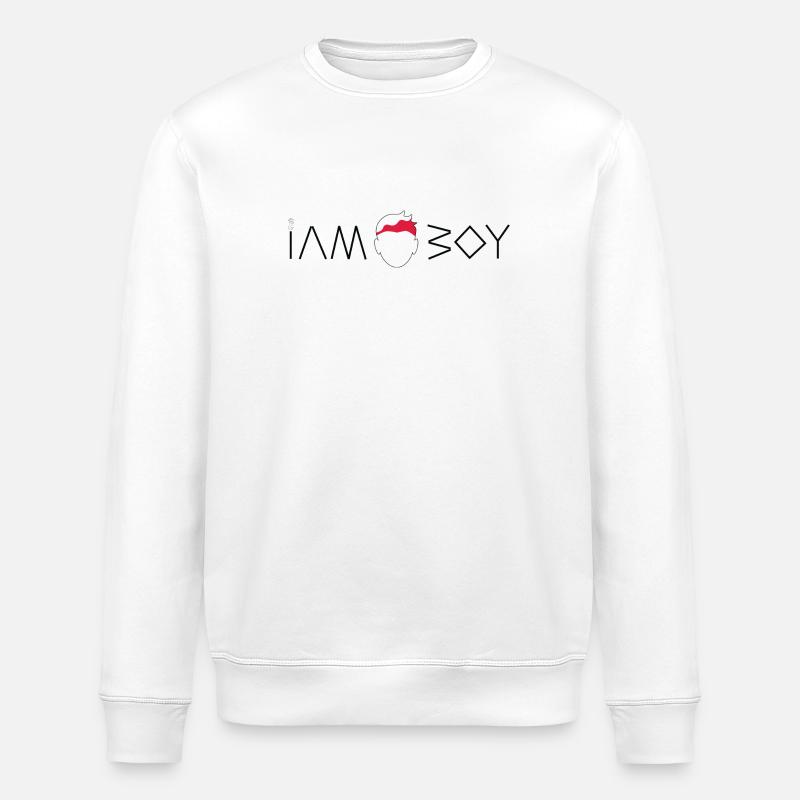 Ich bin ein polnischer Junge - Stanley/Stella Unisex Bio-Sweatshirt ROLLER - Weiß