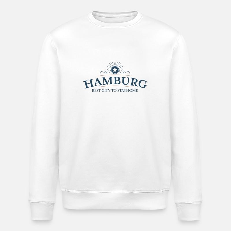 Hambourg - Sweat bio ROLLER Stanley/Stella Unisexe - blanc
