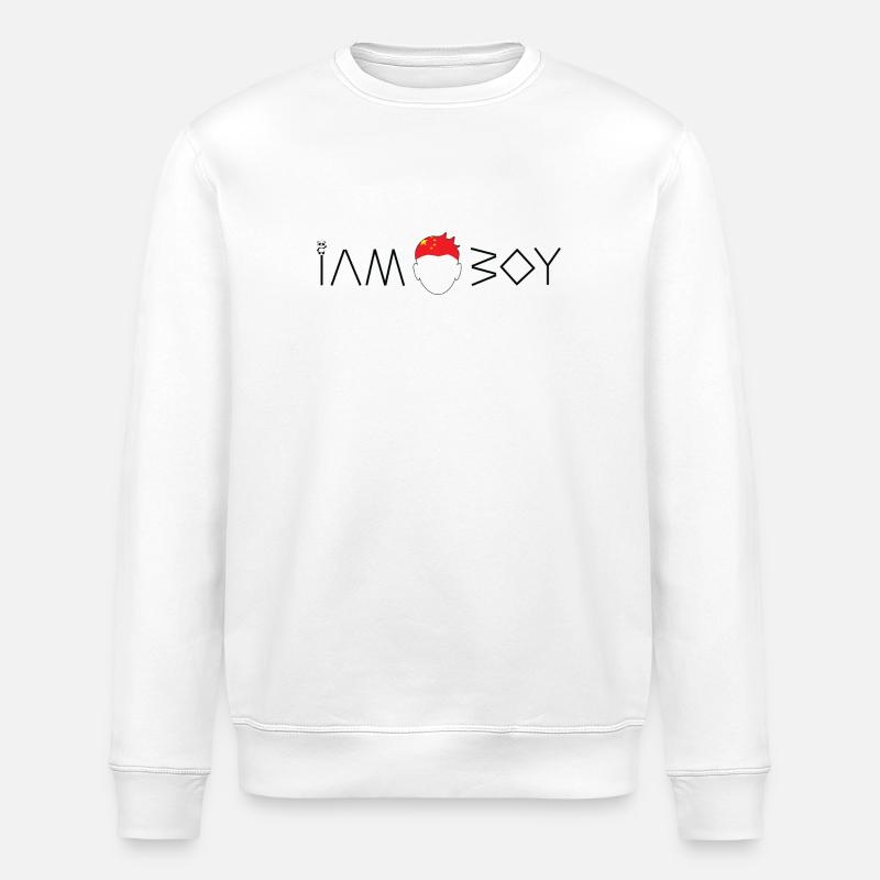 Ich bin ein chinesischer Junge - Stanley/Stella Unisex Bio-Sweatshirt ROLLER - Weiß