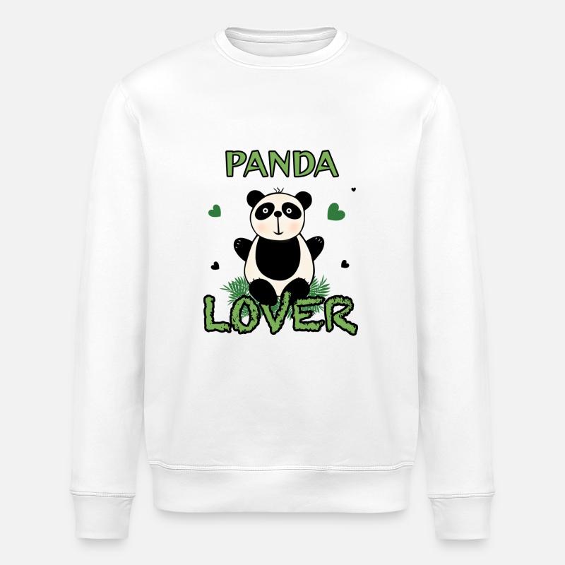 Ours panda mignon - Sweat bio ROLLER Stanley/Stella Unisexe - blanc