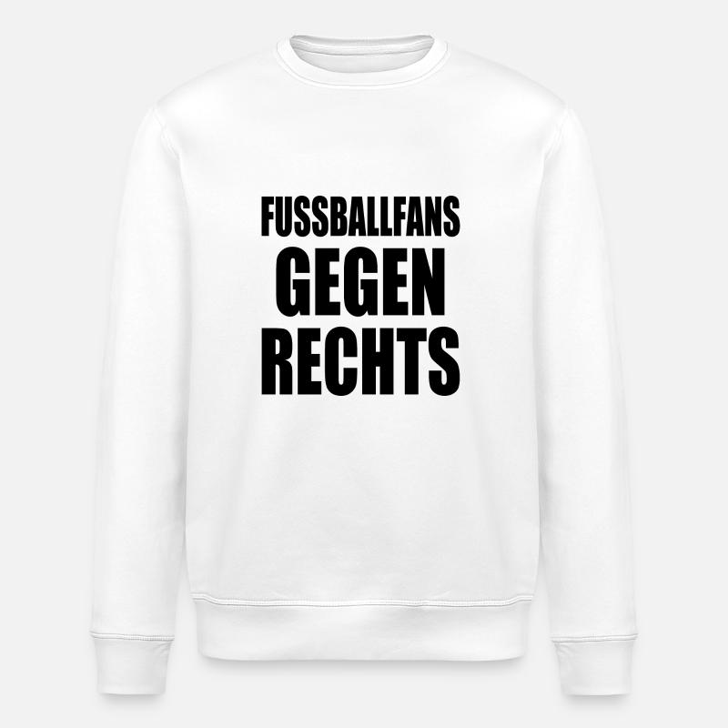 fussballfans gegen rechts - Stanley/Stella Unisex Bio-Sweatshirt ROLLER - Weiß