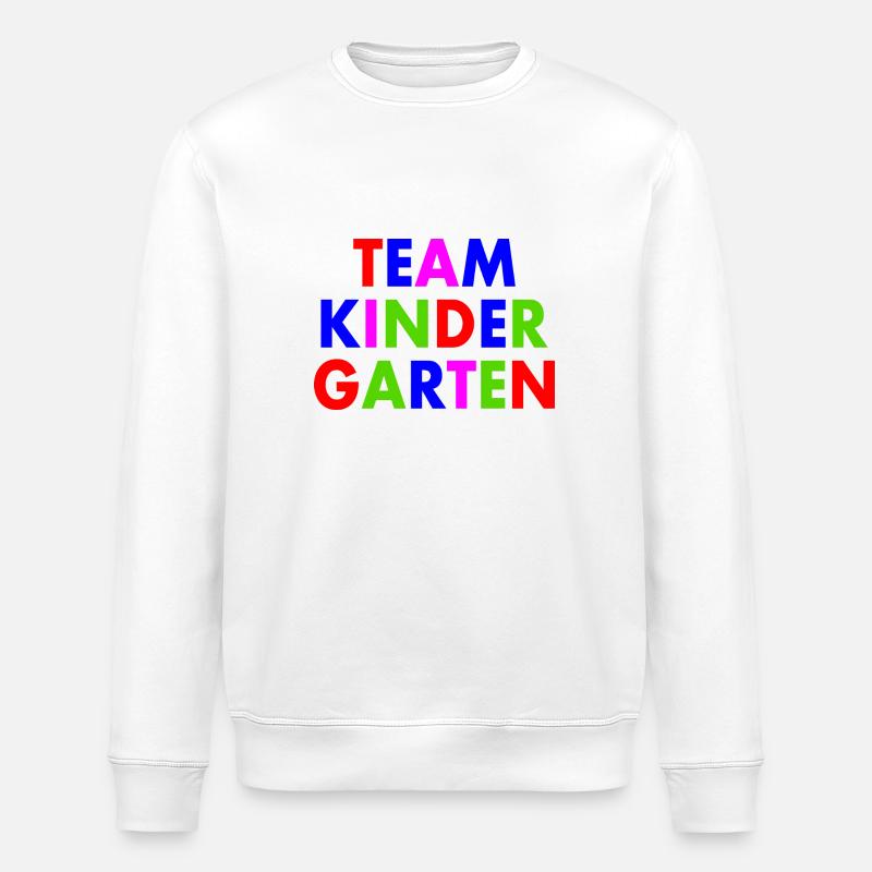 Team kindergarten - Stanley/Stella Unisex Bio-Sweatshirt ROLLER - Weiß