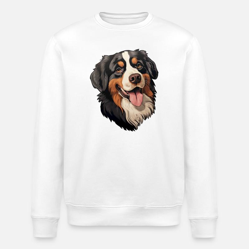 Berner Sennenhund - Stanley/Stella Unisex Bio-Sweatshirt ROLLER - Weiß