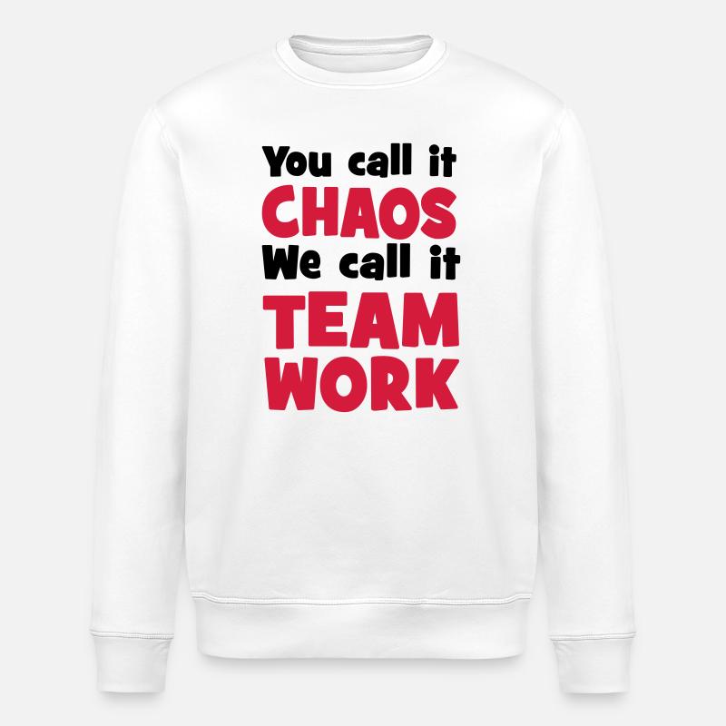 teamwork - Stanley/Stella ROLLER Unisex Organic Sweatshirt - white