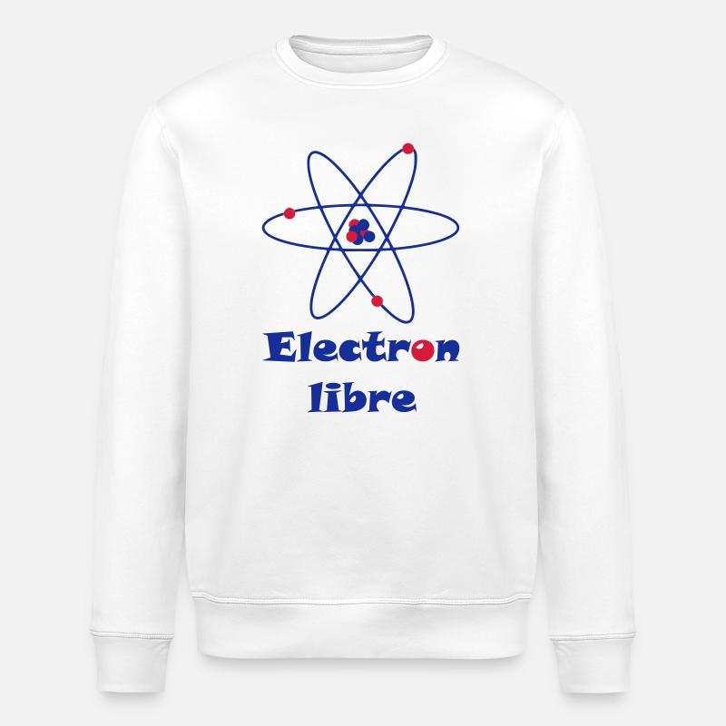 Electron Libre - Stanley/Stella ROLLER Unisex Organic Sweatshirt - white