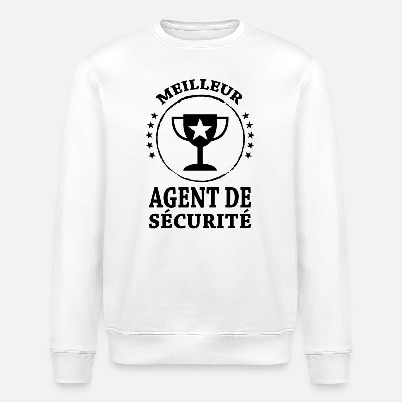 Agent de Sécurité - Sweat bio ROLLER Stanley/Stella Unisexe - blanc
