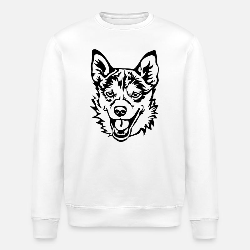 Norwegischer Lundehund - Stanley/Stella Unisex Bio-Sweatshirt ROLLER - Weiß