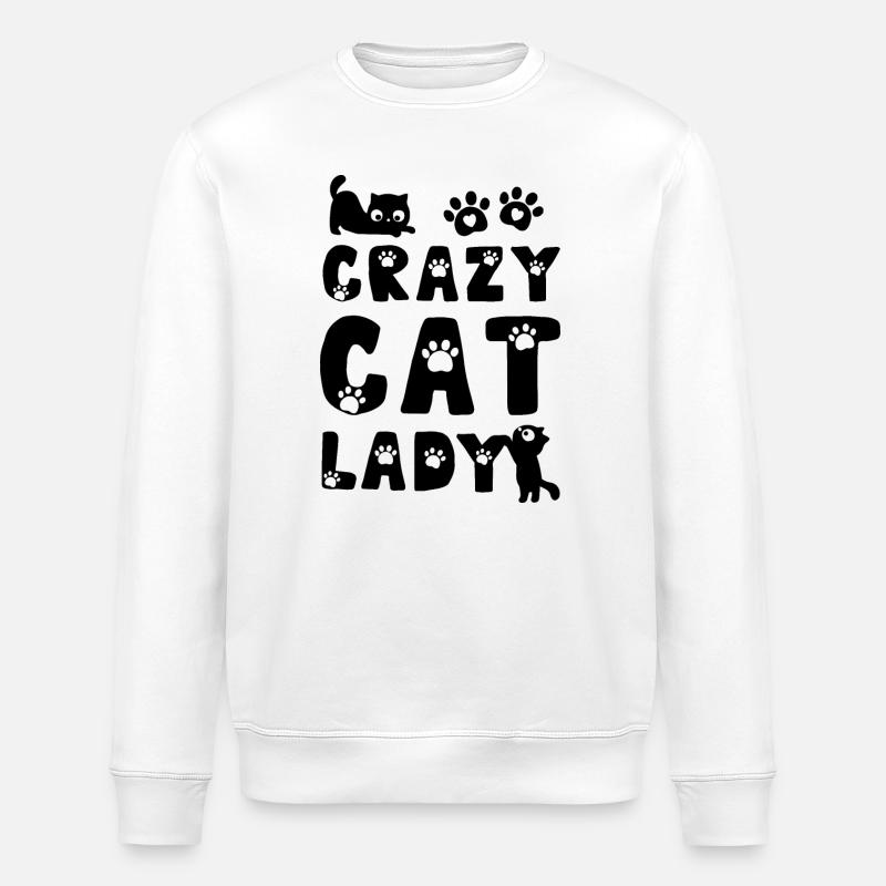 Chat Chats - Sweat bio ROLLER Stanley/Stella Unisexe - blanc