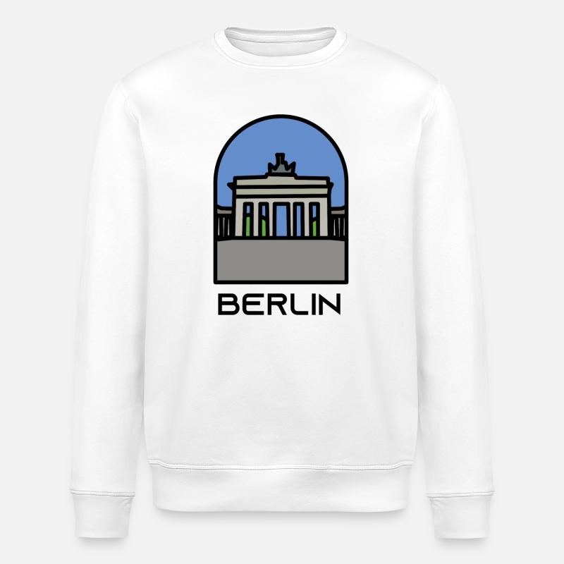 Berlin - Sweat bio ROLLER Stanley/Stella Unisexe - blanc