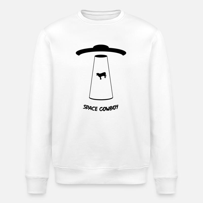 Cowboy de l’espace - Sweat bio ROLLER Stanley/Stella Unisexe - blanc