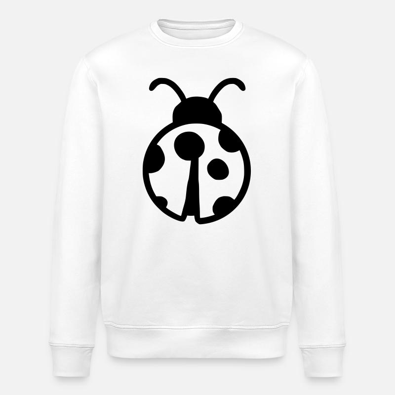 süßer Marienkäfer - Stanley/Stella Unisex Bio-Sweatshirt ROLLER - Weiß