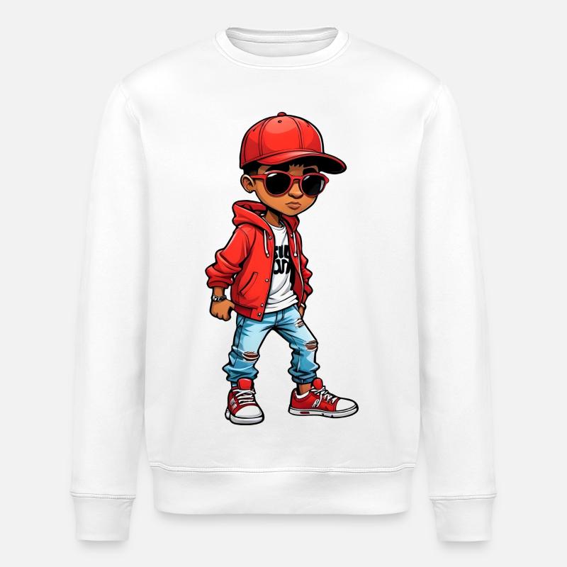 Cool Dessin Animé Adolescent - Sweat bio ROLLER Stanley/Stella Unisexe - blanc