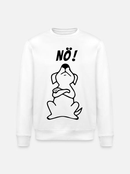 Hund nö - Stanley/Stella Unisex Bio-Sweatshirt ROLLER - Weiß