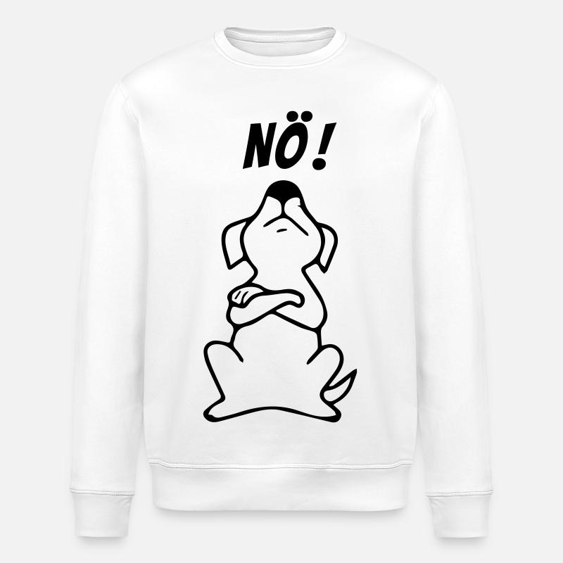 Hund nö - Stanley/Stella Unisex Bio-Sweatshirt ROLLER - Weiß