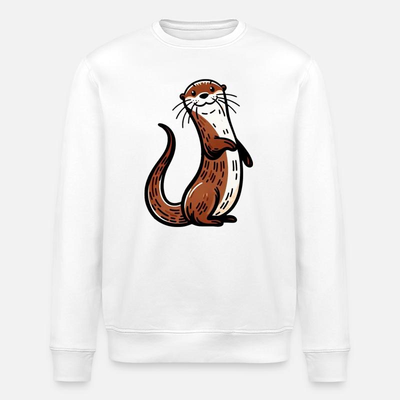 Otter - Stanley/Stella Unisex Bio-Sweatshirt ROLLER - Weiß