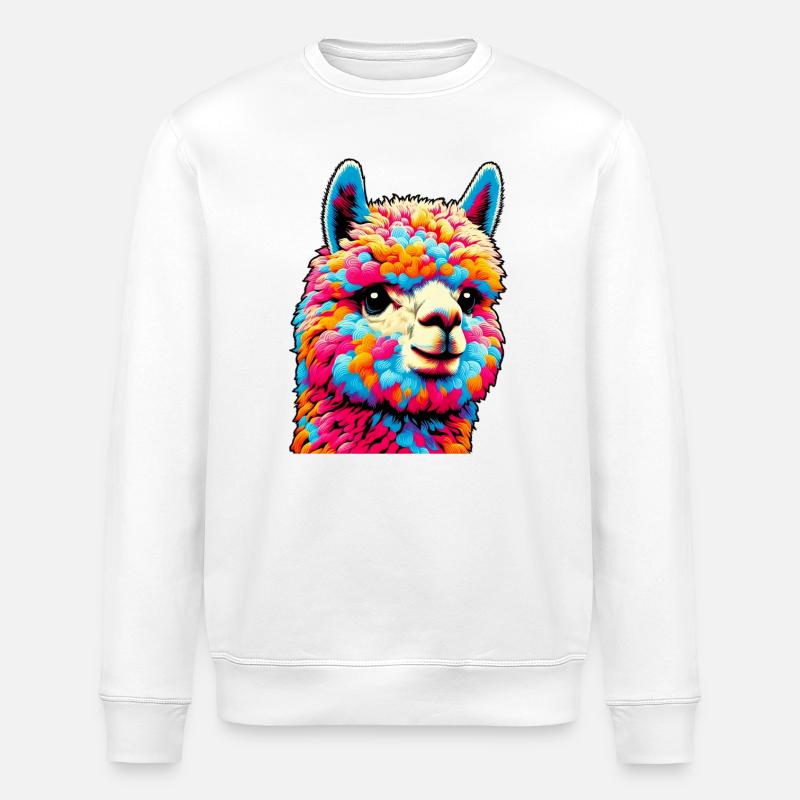 Alpaka - Stanley/Stella Unisex Bio-Sweatshirt ROLLER - Weiß