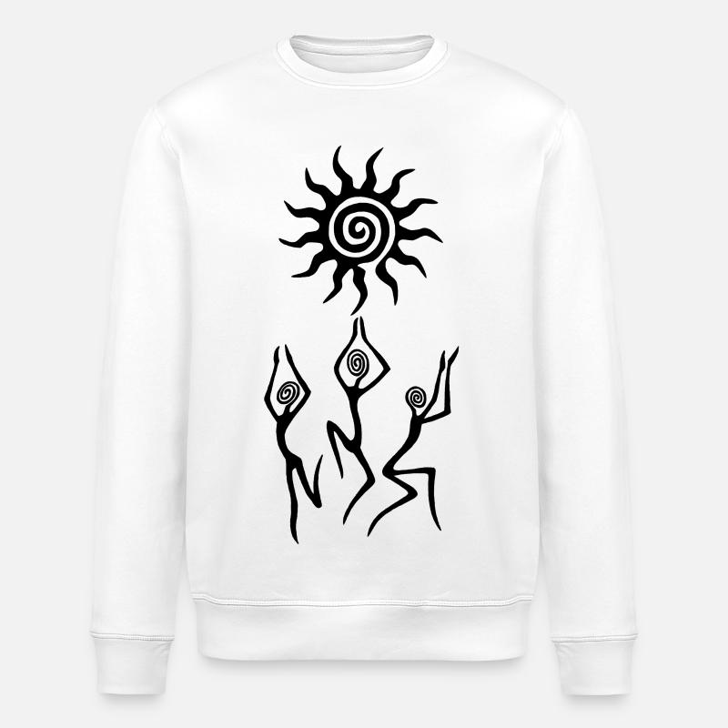 Der Tanz der Schwarzen Sonne - Stanley/Stella Unisex Bio-Sweatshirt ROLLER - Weiß