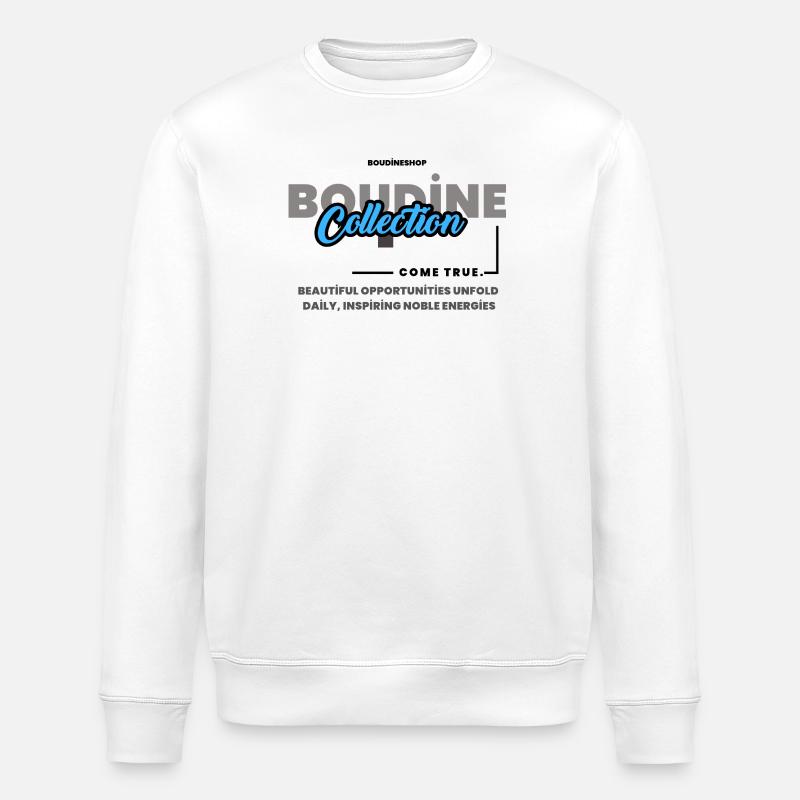 Boudine collection - Sweat bio ROLLER Stanley/Stella Unisexe - blanc