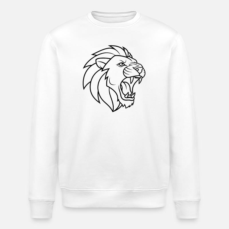 Löwe - Stanley/Stella Unisex Bio-Sweatshirt ROLLER - Weiß