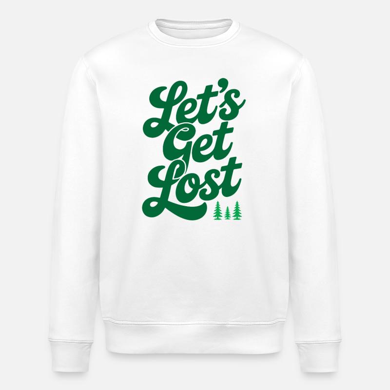 Abenteuer - Let's Get Lost - Stanley/Stella Unisex Bio-Sweatshirt ROLLER - Weiß