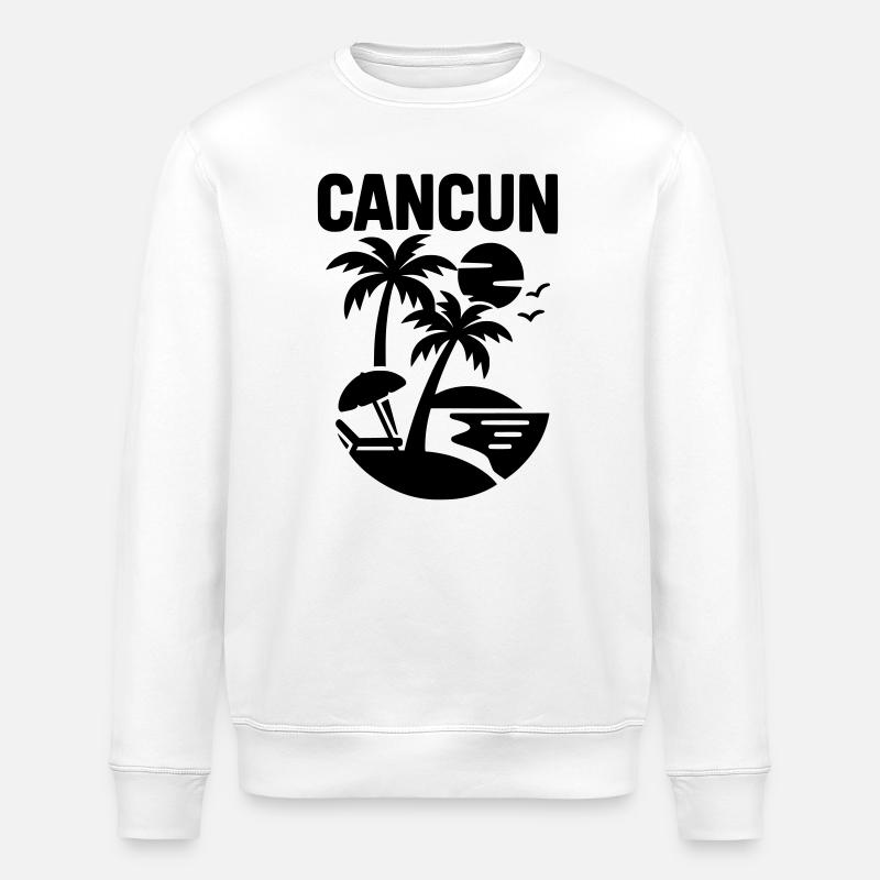 Cancun Silhouette - Sweat bio ROLLER Stanley/Stella Unisexe - blanc