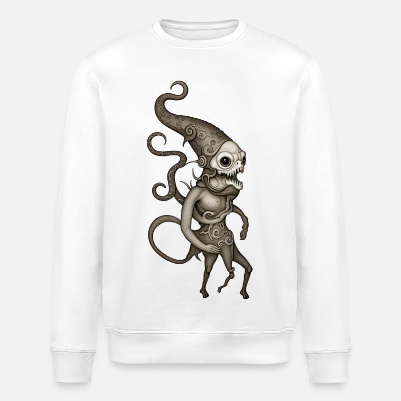BUG #5 - dark hell - Stanley/Stella ROLLER Unisex Organic Sweatshirt - white